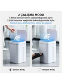 Greentech Sensörlü 16 Litre Çöp Kovası (Şarj Edilebilir Lityum Pilli) / GT-SC03 - 7