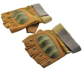 Kesik Parmak Korumalı Taktik Eldiven No:3 Kahverengi L Beden - 2