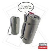 XPERMATE GezginMat Kamp Yatağı Taşıma Çantalı Kamp Matı Fermuarlı Kamp Minderi Çadır Matı Su itici Kumaş 90x190x6cm thumbnail 1