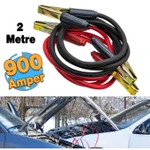 Akü Takviye Kablosu 2 Metre Araç Araba Otomobil Oto Akümülatör Sarj Şarj Kablo 900 Amper thumbnail 1