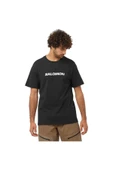 Salomon  Lc2245 Sal Logo Perf Ss Tee Tişört Erkek T-shirt Siyah - 1