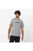 Salomon  Lc2245 Sal Logo Perf Ss Tee Tişört Erkek T-shirt Gri - 1