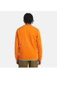 Timberland Logo İşlemeli Erkek Turuncu Sweatshirt - 6