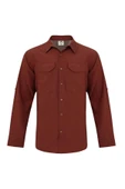 Luo Camp Tex-tech Erkek Uzun Kollu Outdoor Gömlek - Brick - 1