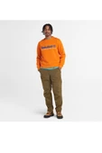 Timberland Logo İşlemeli Erkek Turuncu Sweatshirt - 4