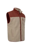 Luo Camp  Plush Gilet 01 - Cream/brick Erkek Yelek - 2
