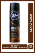 NIVEA MEN Erkek Sprey Deodorant Deep Dimension Espresso 150ml, 72 Saat Anti-perspirant Ter Koruması - 1