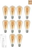 Led E27 St64 Ampul 6W 2500K (Gün Işığı) ERD-81 - 1