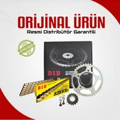 DID HONDA CRF 1100 L2 AFRİCA TWİN / DCT ZİNCİR DİŞLİ SETİ (2020-2024) X-RİNGLİ ZİNCİR (GOLD RENK) - 1