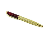 Premium Metal Roller Tükenmez Jumbo Kalem - Gold/Kahve - 1