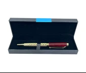 Premium Metal Roller Tükenmez Jumbo Kalem - Gold/Kahve - 4