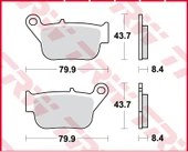 TRW LUCAS YAMAHA XMAX250 2014-2016 ABS’SİZ ARKA FREN BALATASI thumbnail 3