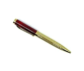 Premium Metal Roller Tükenmez Jumbo Kalem - Gold/Kahve - 2