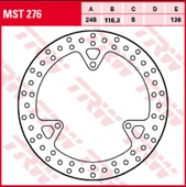 TRW LUCAS MST276 XMAX 250 ARKA FREN DİSKİ (2010-2016) thumbnail 2