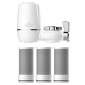Greentech Water Aktive Edilmiş Karbon Filtreli Musluk Ucu Arıtıcı / 3 Adet Karbon Filtreli Kartuş / GW-D03P2 - 1