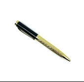 Premium Metal Roller Tükenmez Jumbo Kalem - Gold/Siyah - 2