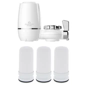 Greentech Water Seramik Filtreli Musluk Ucu Arıtıcı / 3 Adet Seramik Filtreli Kartuş / GW-D02P2 - 1
