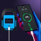 CATA CT-9955 Hazar güneş enerjili LED El Fener şarjlı USB ışıklı lamba - 5