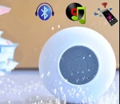 Su Geçirmez Mini Bluetooth Duş Hoparlörü (Beyaz) - 6