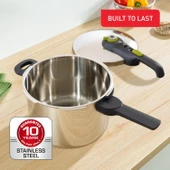 Tefal P25307 Secure 5 Neo Düdüklü Tencere, Paslanmaz Çelik, İndüksiyonlu Tabanlı 6 L (TEŞHİR) - 6