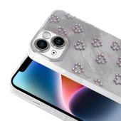 Apple iPhone 13 Kılıf Kamera Korumalı Fiyonk Kalp Figürlü Ponti Kapak - 9