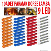 10 ADET PARMAK LED LAMBA 12 - 24 VOLT- RENK SEÇENEKLİ - 1
