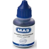 MAS ISTAMPA MÜREKKEBİ 20 ML MAVİ 463 - 1