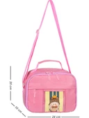 Waddell Kawaii Kore Tarzı Aksesuarlı İlkokul Sırt ve Beslenme Çantası Pembe 25001 - 5