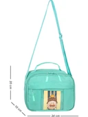 Waddell Kawaii Kore Tarzı Aksesuarlı İlkokul Sırt ve Beslenme Çantası Su Yeşili 25001 - 5