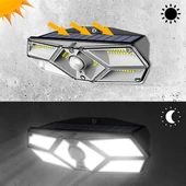 Greentech Güneş Enerjili Hareket Sensörlü, 6 Taraflı 104 Led Aydınlatma / GT-SL13-2 Adet - 12
