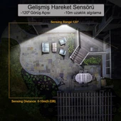 Greentech Güneş Enerjili Hareket Sensörlü, 6 Taraflı 104 Led Aydınlatma / GT-SL13-2 Adet - 7