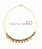 Tuğralı doğal taşlı kolye SGTL1753 thumbnail 2