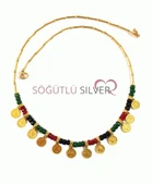 Tuğralı doğal taşlı kolye SGTL1753 thumbnail 3