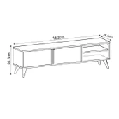 Benoit Dolaplı, Raflı Tv Sehpası - 5