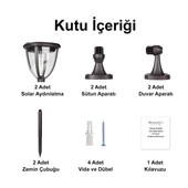 Greentech Güneş Enerjili LED Aydınlatma 2 Adet / GT-SL21 - 5