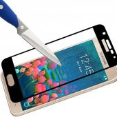 Galaxy A7 2017 Zore Kenarları Kırılmaya Dayanıklı Cam Ekran Koruyucu - 3