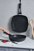 Karaca Defne Bio Granit Tava-grill Set Black - 5