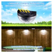 Greentech Güneş Enerjili Duvar ve Çit LED Aydınlatma 4 Adet / GT-SL23 - 3