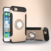 Apple iPhone 7 Kılıf Zore Yüzüklü Verus Kapak - 6