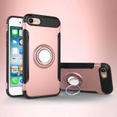Apple iPhone 7 Kılıf Zore Yüzüklü Verus Kapak - 8