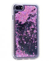 Apple iPhone 6 Plus Kılıf Zore Sıralı Taşlı Sıvılı Silikon - 7