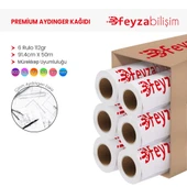 Feyza Bilişim  Plotter Aydınger (Çizim) Kağıdı  112gr  Rulo 91.4cm x 50mt (6 Rulo) - 1