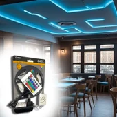 CATA CT-4557 RGB Şerit LED Aydınlatma ışık Set uzaktan kumandalı kontrol 54 Cip 2835 - 1