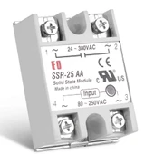 SSR-25AA SSR Röle Ac Çıkış Ac Tetik  25A Ac 24-380V Tek Fazlı Solid State Röle Elektronik Anahtar Termostat Resiztans Motor Lamba Makine thumbnail 7