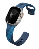 Apple Watch 49mm Ultra 2/1 Kordon Stride Serisi Sınırlı Sayıda Üretim Fluoroelastomer Kauçuk Malzeme  Lacivert-Mavi - 1