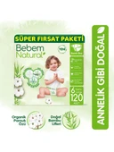 Bebem Natural 6 Numara Ekstra Large 120'li Bebek Bezi - 1