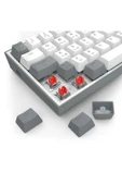 Redragon K616 Fizz PRO RGB Red Switch 2.4GHz Kablosuz Türkçe Mekanik Oyuncu Klavyesi Beyaz, Gri - 8