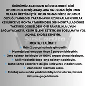 Hyundai Accent Admire Milenyum 2000-2006 Uyumlu Üniversal V2 Laguna Lip Esnek Ön Lip 2 Parça Tampon Altı Dil Karlık Ön Ek thumbnail 2