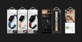 Apple Watch 49mm Ultra 2/1 Kordon Stride Serisi Sınırlı Sayıda Üretim Fluoroelastomer Kauçuk Malzeme  Gri-Kırmızı - 6