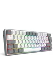 Redragon K616 Fizz PRO RGB Red Switch 2.4GHz Kablosuz Türkçe Mekanik Oyuncu Klavyesi Beyaz, Gri - 2